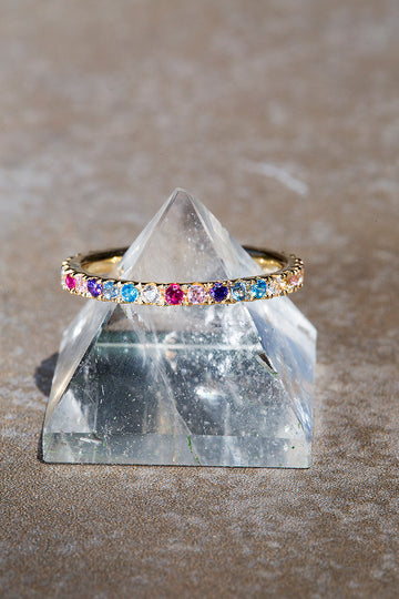 Candy colorful eternity band